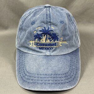 Cozumel Mexico DKPS Strapback Hat Slouch Distressed Adjustable Souvenir Dad Mens